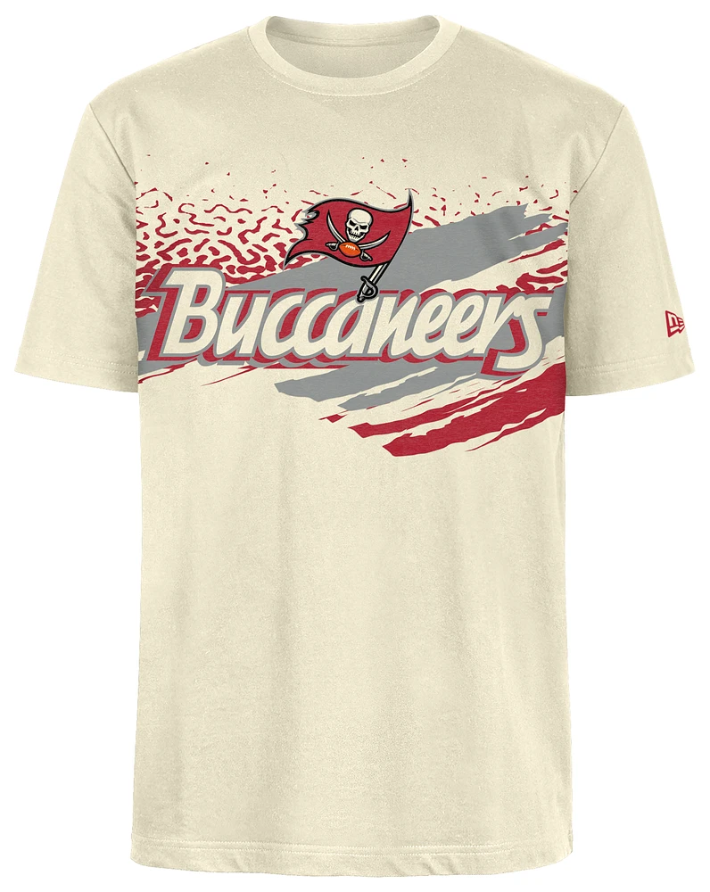 New Era Mens Buccaneers Fitted Short Sleeve T-Shirt - Tan/Multi