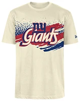 New Era Mens NY Giants Fitted Short Sleeve T-Shirt - Tan/Multi