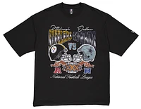 New Era Mens Cowboys/Steelers Super Bowl Short Sleeve T-Shirt - Black/Multi