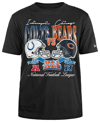 New Era Mens Colts/Bear Super Bowl Short Sleeve T-Shirt - Black/Multi