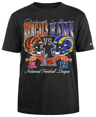 New Era Mens Rams/Bengals Super Bowl Short Sleeve T-Shirt - Multi/Black