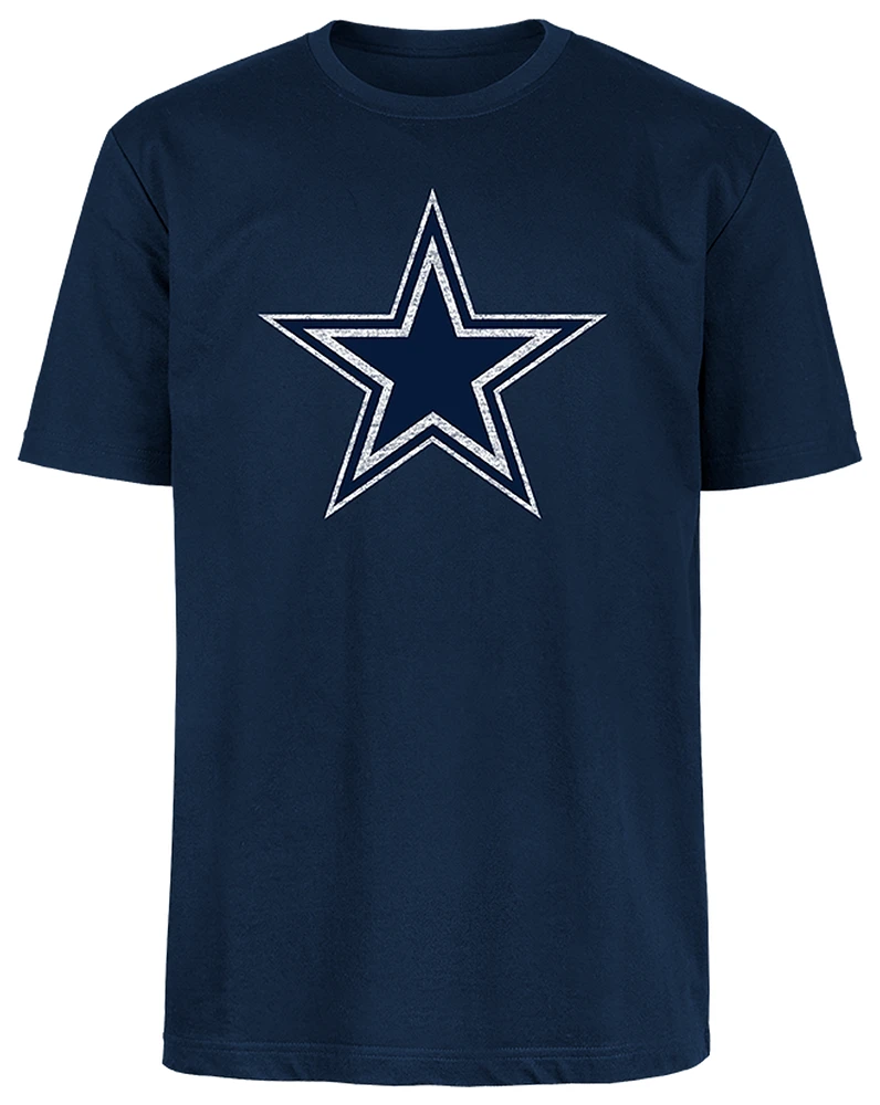 New Era Mens Cowboys Fitted OTC Short Sleeve T-Shirt - Navy/Grey