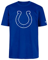 New Era Mens Colts OTC Short Sleeve T-Shirt - Grey/Blue