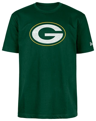 New Era Mens Packers OTC Short Sleeve T-Shirt - Yellow/Green