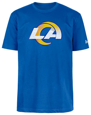 New Era Mens Rams OTC Short Sleeve T-Shirt - Blue/Yellow