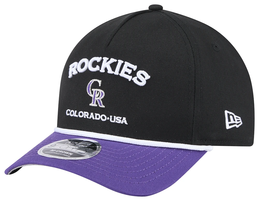 New Era Rockies 9FORTY MC AF 2Tone Rope Cap - Men's