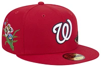 New Era New Era Nationals 59Fifty Felt Fitted Cap - Adult White/Red Size 7