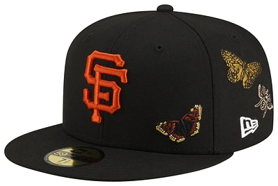 New Era New Era Giants 59Fifty Felt Fitted Cap - Adult White/Black Size 7