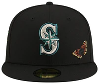 New Era New Era Mariners 59Fifty Felt Fitted Cap - Adult White/Black Size 7