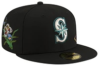 New Era New Era Mariners 59Fifty Felt Fitted Cap - Adult White/Black Size 7