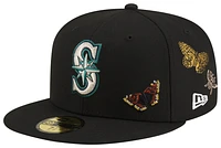 New Era New Era Mariners 59Fifty Felt Fitted Cap - Adult White/Black Size 7