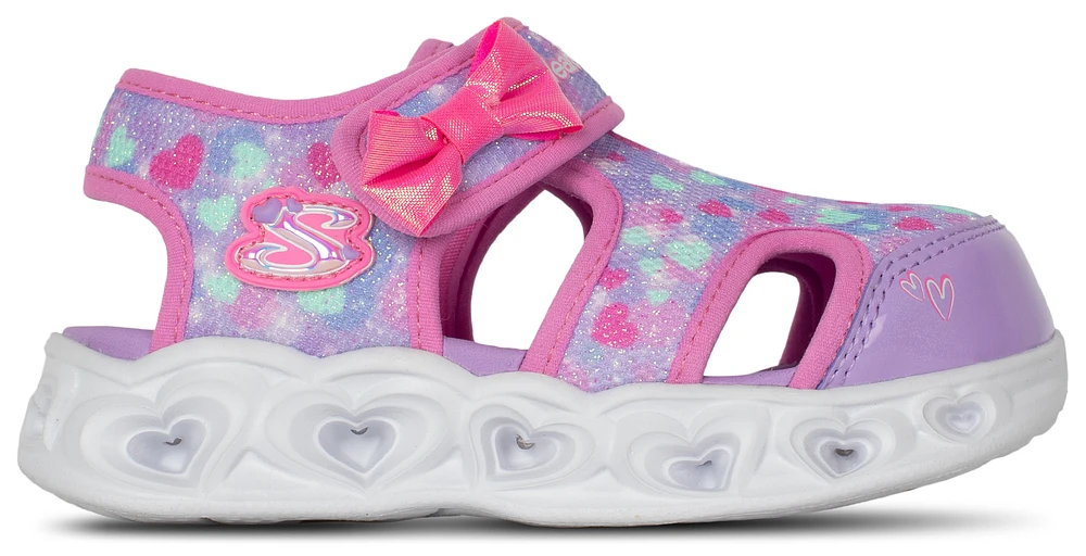 Skechers Heart Lights Sandals  - Girls' Toddler