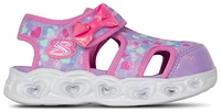 Skechers Heart Lights Sandals  - Girls' Toddler