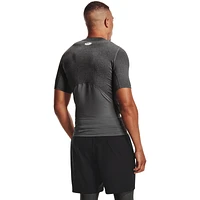 Under Armour Mens HeatGear Compression S/S Football T-Shirt - Black/Carbon Heather