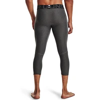 Under Armour Mens HG 2.0 3/4 Compression Tights - Black/Carbon Heather