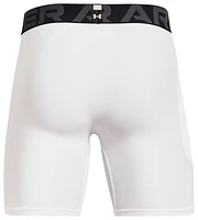 Under Armour Mens HG 2.0 6" Compression Shorts - White/Black