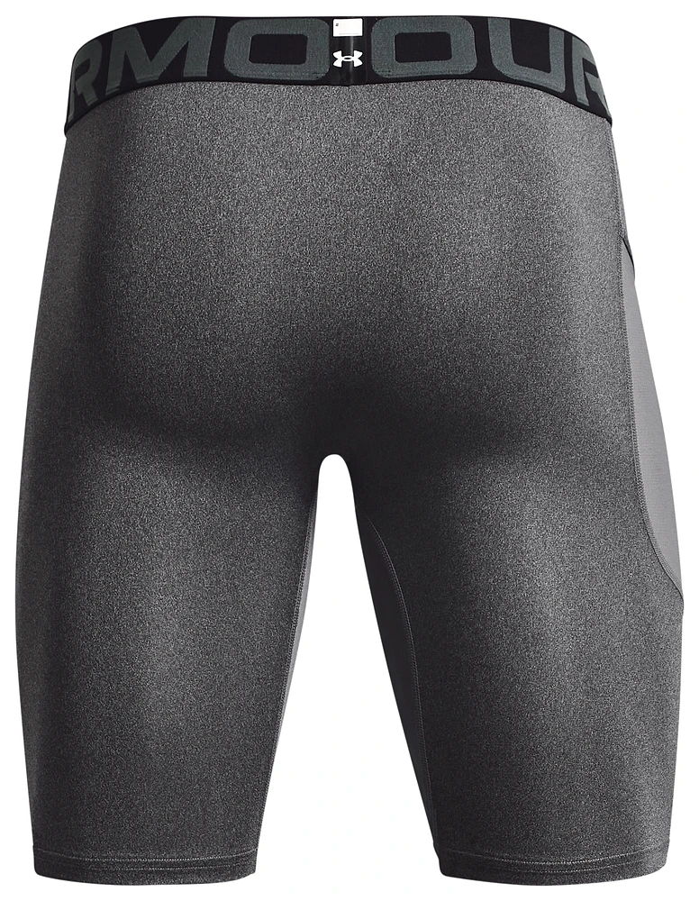 Under Armour Mens Heatgear 9" Compression Shorts - Carbon Heather/Black