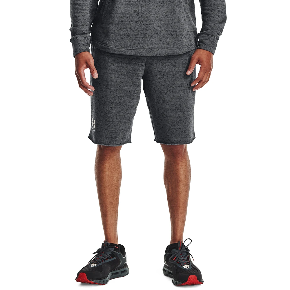 Under Armour Mens Under Armour Rival Fleece Shorts - Mens Gray Size M