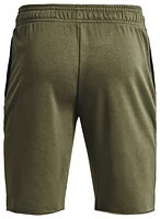 Under Armour Mens Rival Fleece Shorts - Marine Od Green/Onyx White