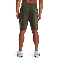 Under Armour Mens Rival Fleece Shorts - Marine Od Green/Onyx White