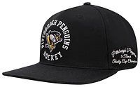 Pro Standard Mens Pro Standard Penguins Hybrid Snapback Cap - Mens Black Size One Size