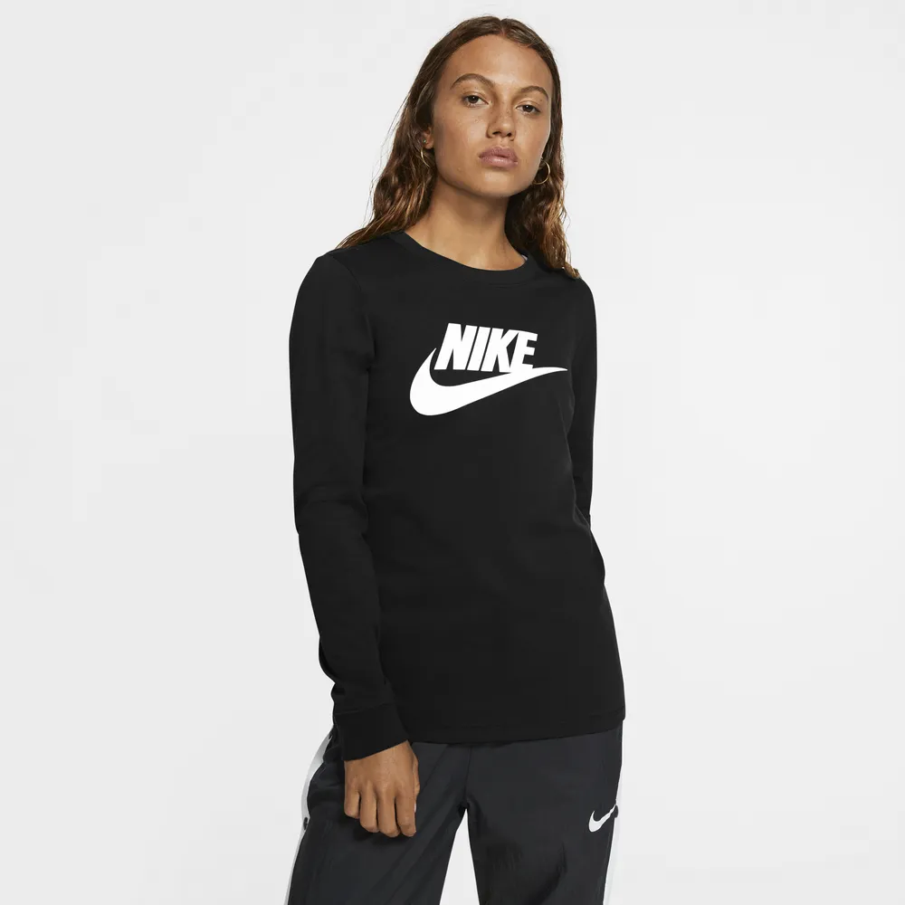 Nike Womens Nike Essential Long Sleeve Icon T-Shirt