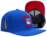 Pro Standard Mens Pro Standard Rangers Hybrid Snapback Cap - Mens Royal Blue Size One Size