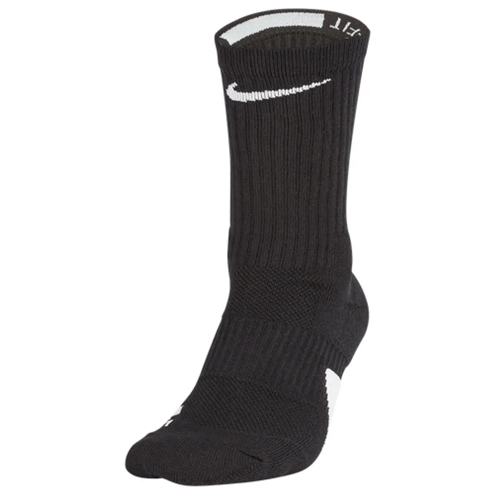 Nike Elite Crew Socks Black/White Size L