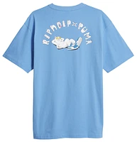 PUMA Mens Rip N Dip Graphic T-Shirt - White/Regal Blue