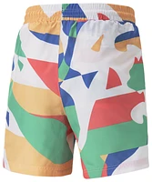 PUMA Mens Worldwide AOP 6 Woven Shorts - White/Multi