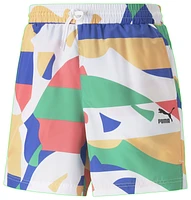 PUMA Mens Worldwide AOP 6 Woven Shorts - White/Multi