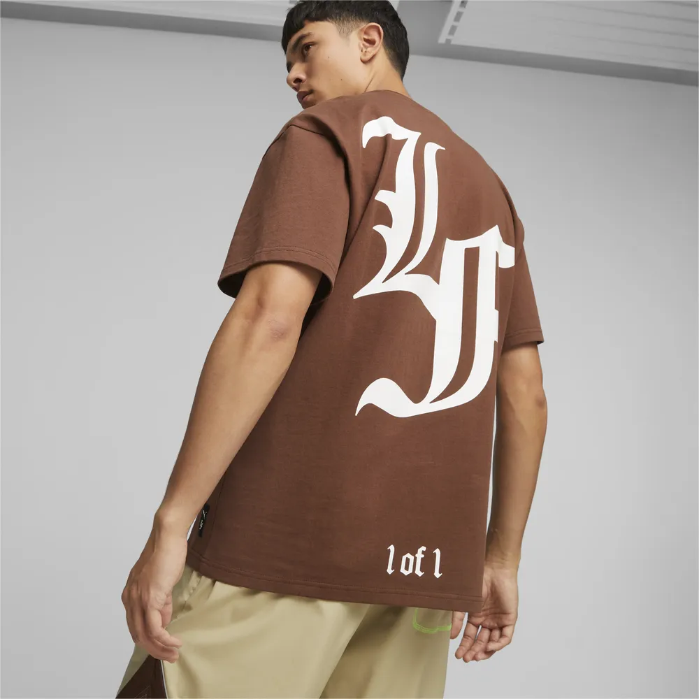 PUMA Mens PUMA Hoops X Lafrance S/S T-Shirt III - Mens Chestnut Brown Size XXL