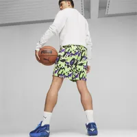 PUMA Mens Melo X Toxic AOP Shorts - Green Gecko