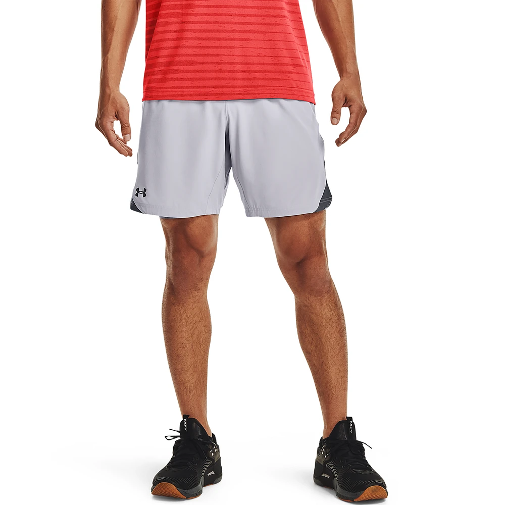 Under Armour Mens Under Armour Elevated Woven 2.0 Shorts - Mens Pitch Gray/Pitch Gray/Mod Gray Size S