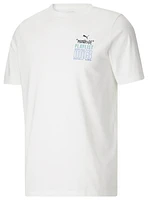 Puma Mens Classics Mixtape MP3 T-Shirt - White
