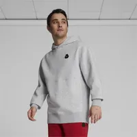 PUMA Mens Rudagon Fleece Hoodie - Light Gray Heather