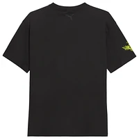 PUMA Mens Melo Blue Hive T-Shirt - Black/Volt