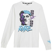 Puma Mens Melo Blue Hive L/S T-Shirt - White