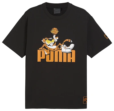Puma Mens Hoops x Cheetos T-Shirt - Black/Orange