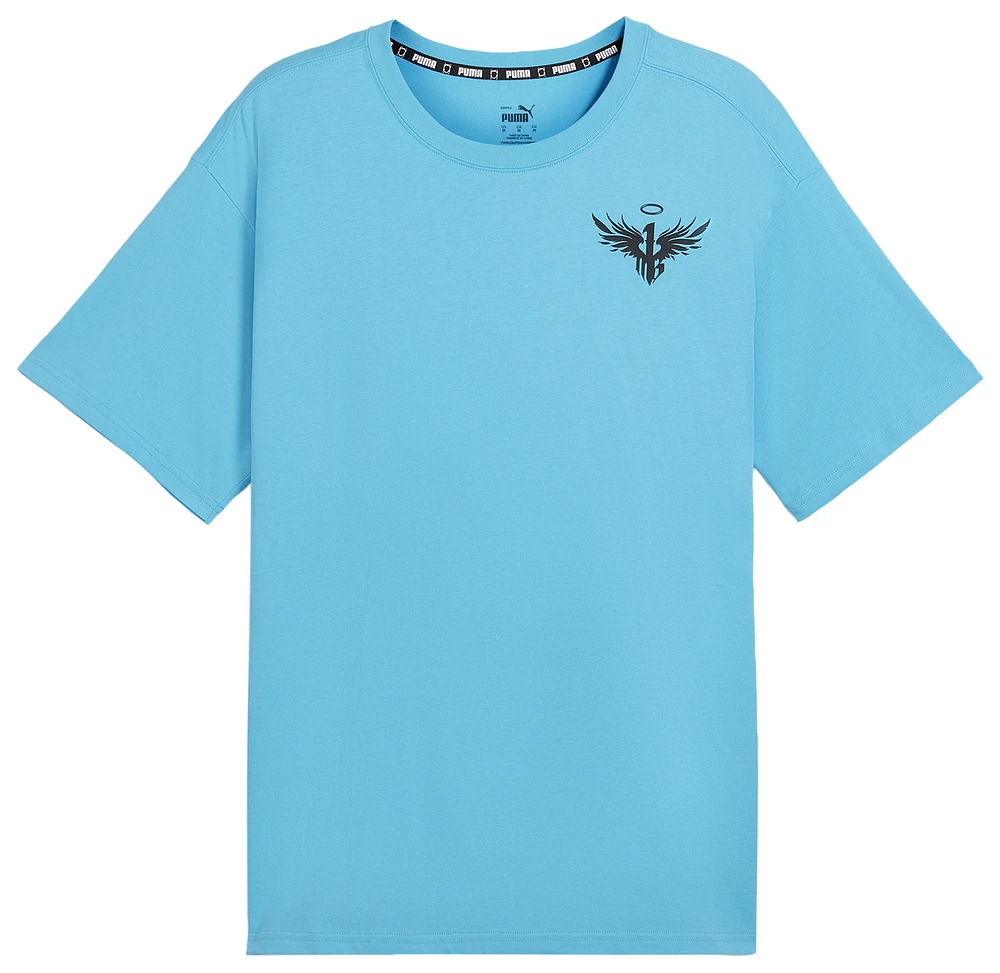 PUMA Mens MELO 1Love T-Shirt II - Bright Aqua