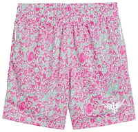 PUMA Mens Melo Acid Drip All Out Print Shorts - Pink/Green