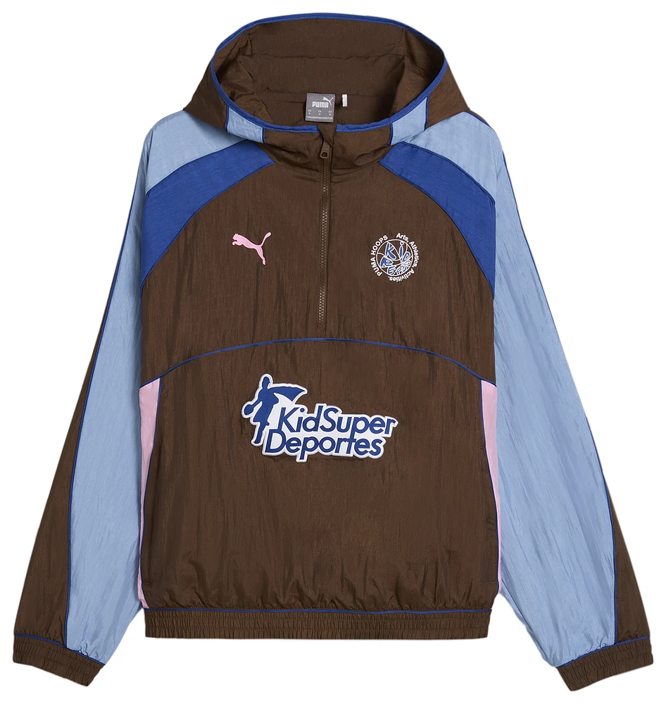 PUMA Mens Hoops x KidSuper Track Jacket - Brown/Brown