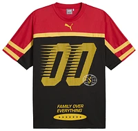 Puma Mens Scoots Trail Blazing Jersey - Black/For All Time Red