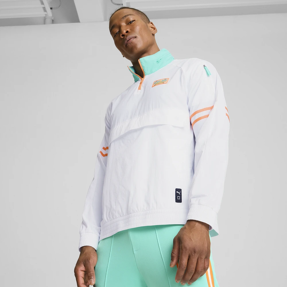 PUMA Mens Hoops x Scooby-Doo Jacket - Teal/White