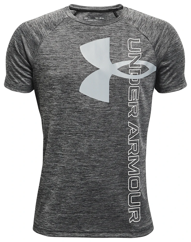 Under Armour Tech Split Logo Hybrid T-Shirt - Boys' Grade School