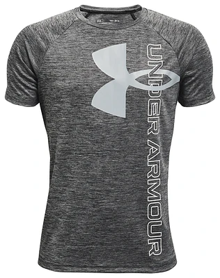 Under Armour Tech Split Logo Hybrid T-Shirt - Boys' Grade School
