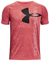 Under Armour Boys Tech Split Logo Hybrid T-Shirt - Boys' Grade School