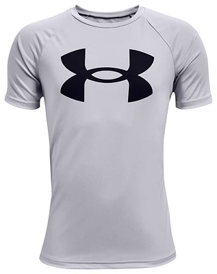 Under Armour Boys Under Armour Tech Big Logo Short Sleeve T-Shirt - Boys' Grade School Black/Grey Size M