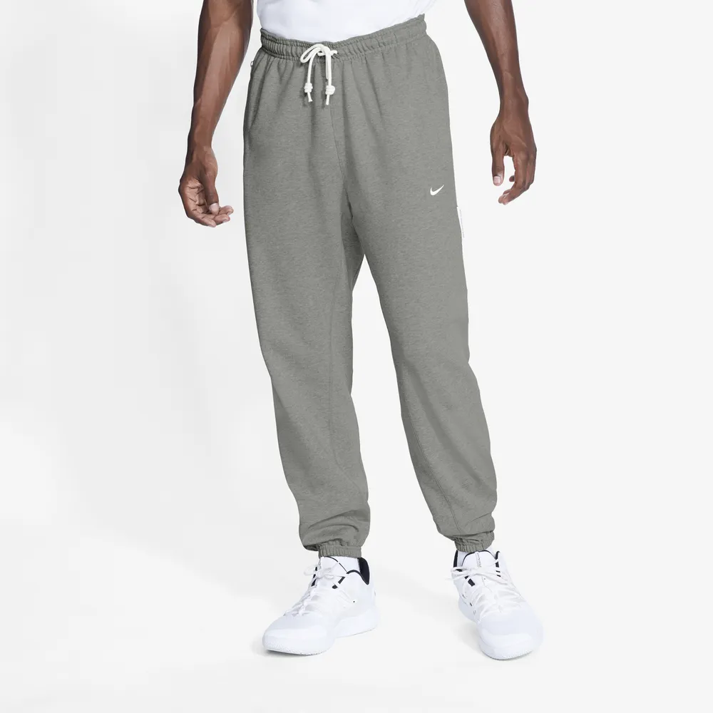 Nike Mens Nike Standard Issue Pants - Mens Dark Grey Heather/Pale Ivory Size XXL