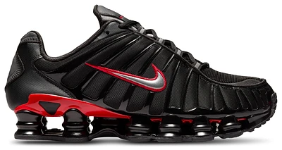 Nike Mens Shox TL - Shoes Black/University Red/Metallic Silver